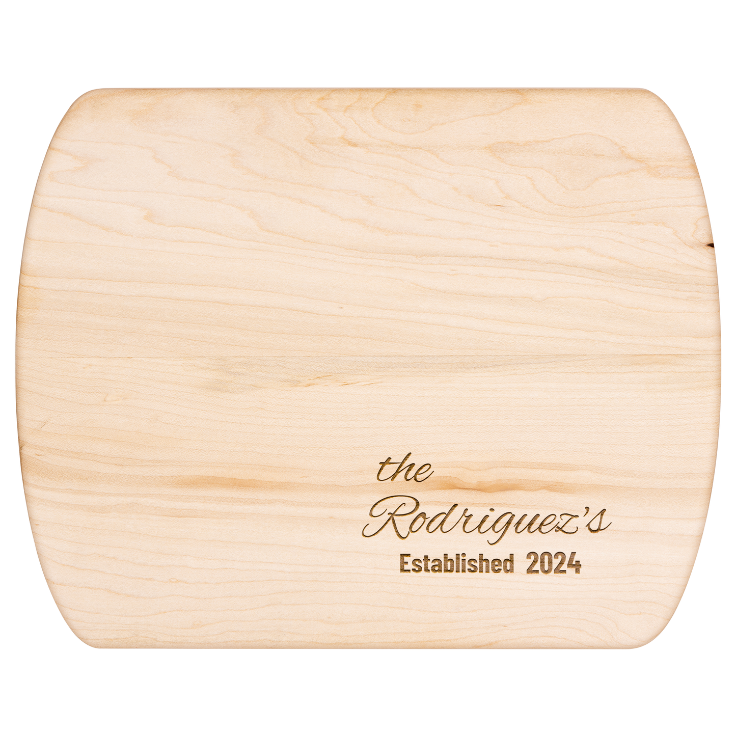 Personalized Family Name Wooden Cutting Board
