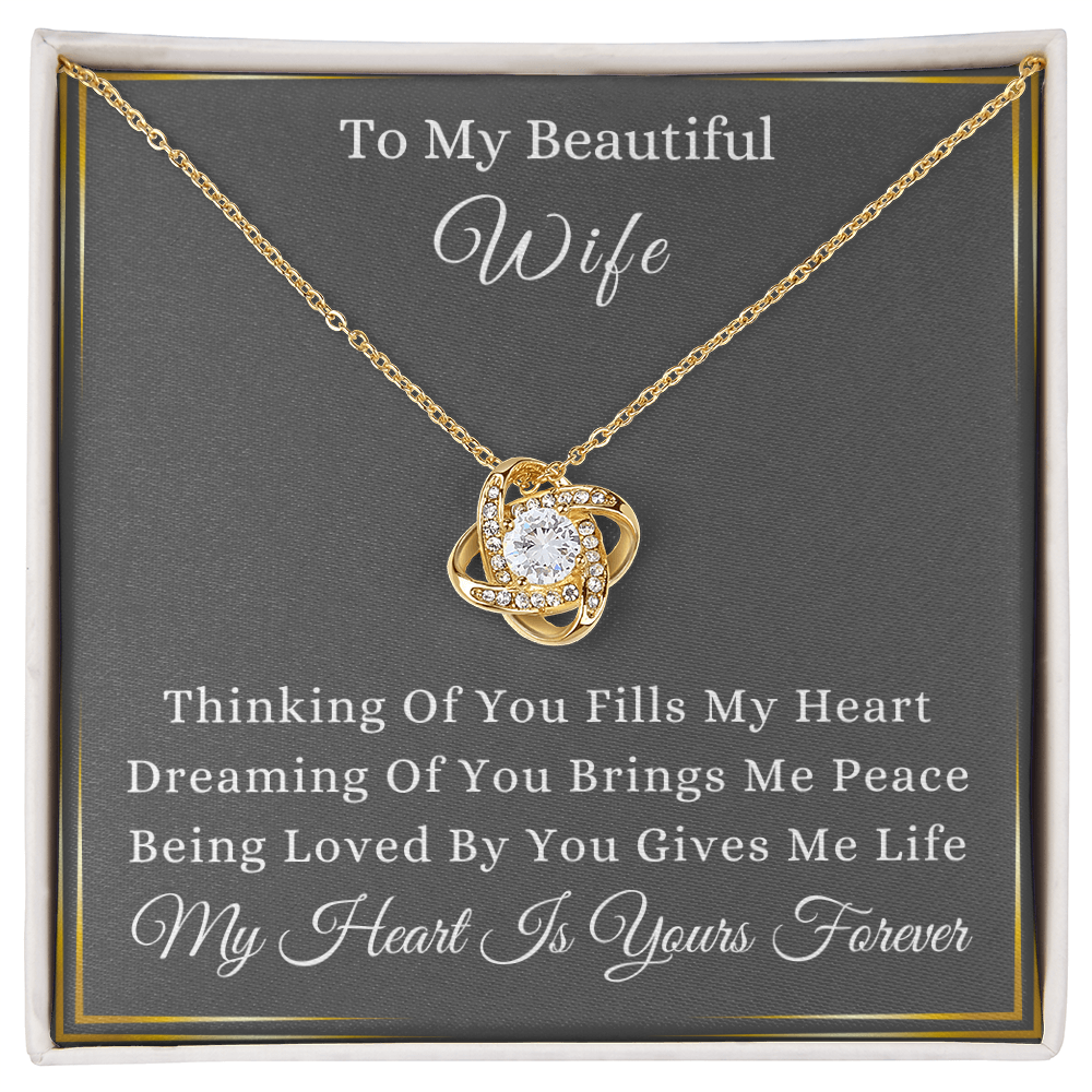 To My Wife | Valentine's Day Gift | Love Knot Necklace