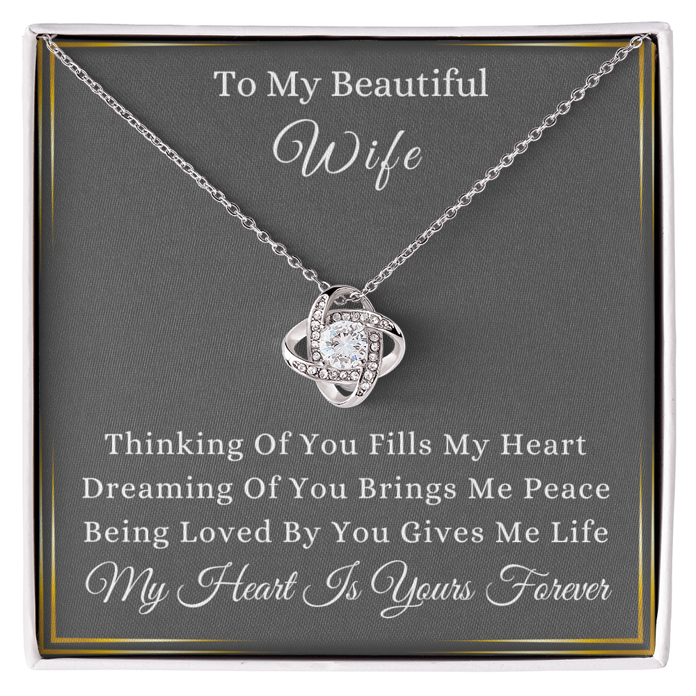 To My Wife | Valentine's Day Gift | Love Knot Necklace