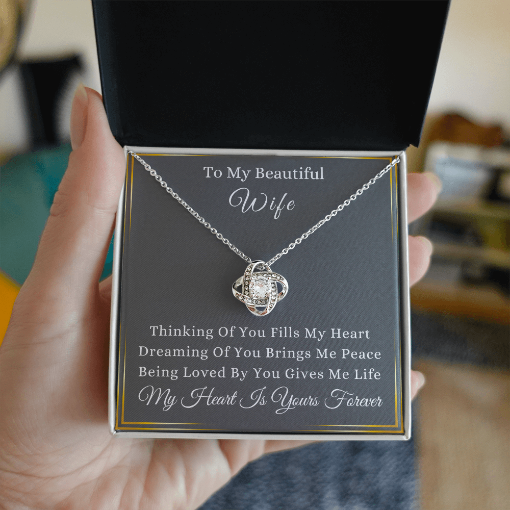 To My Wife | Valentine's Day Gift | Love Knot Necklace