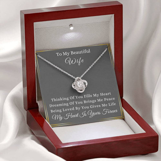 To My Wife | Valentine's Day Gift | Love Knot Necklace