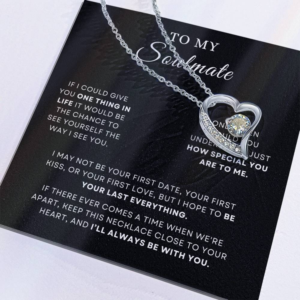 To My Soulmate Necklace | Meaningful Gift for Wife, Husband, or Partner | Forever Love Necklace